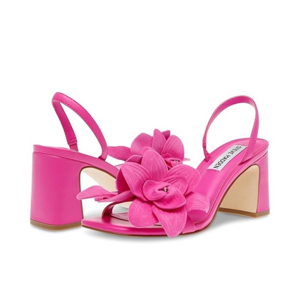 Steve Madden Fuchsia Floral Heels